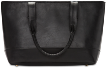 Bagwell Black Tote - Leather (600x400), Png Download