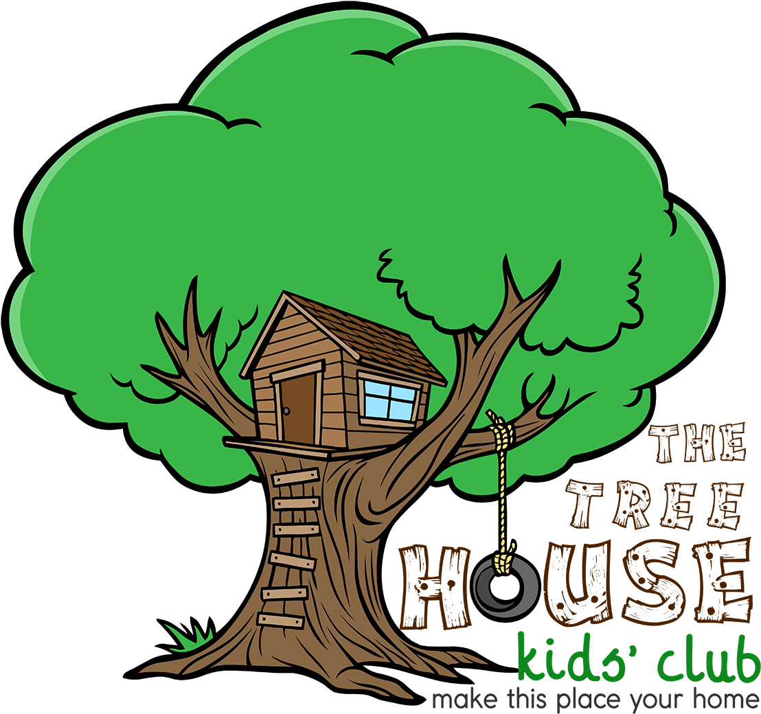 The Treehouse Kids' Club Is A Wednesday After School - Cartoon Tree With Swing (1200x1074), Png Download