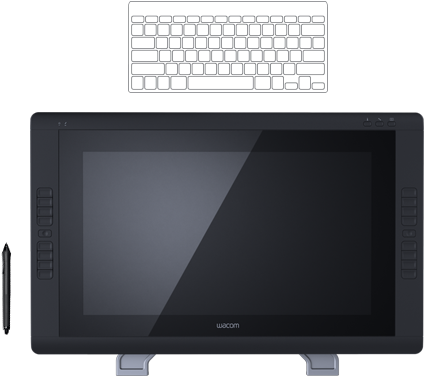 Cintiq22hd Compare Sg - Wacom Cintiq 22hd Png (423x388), Png Download