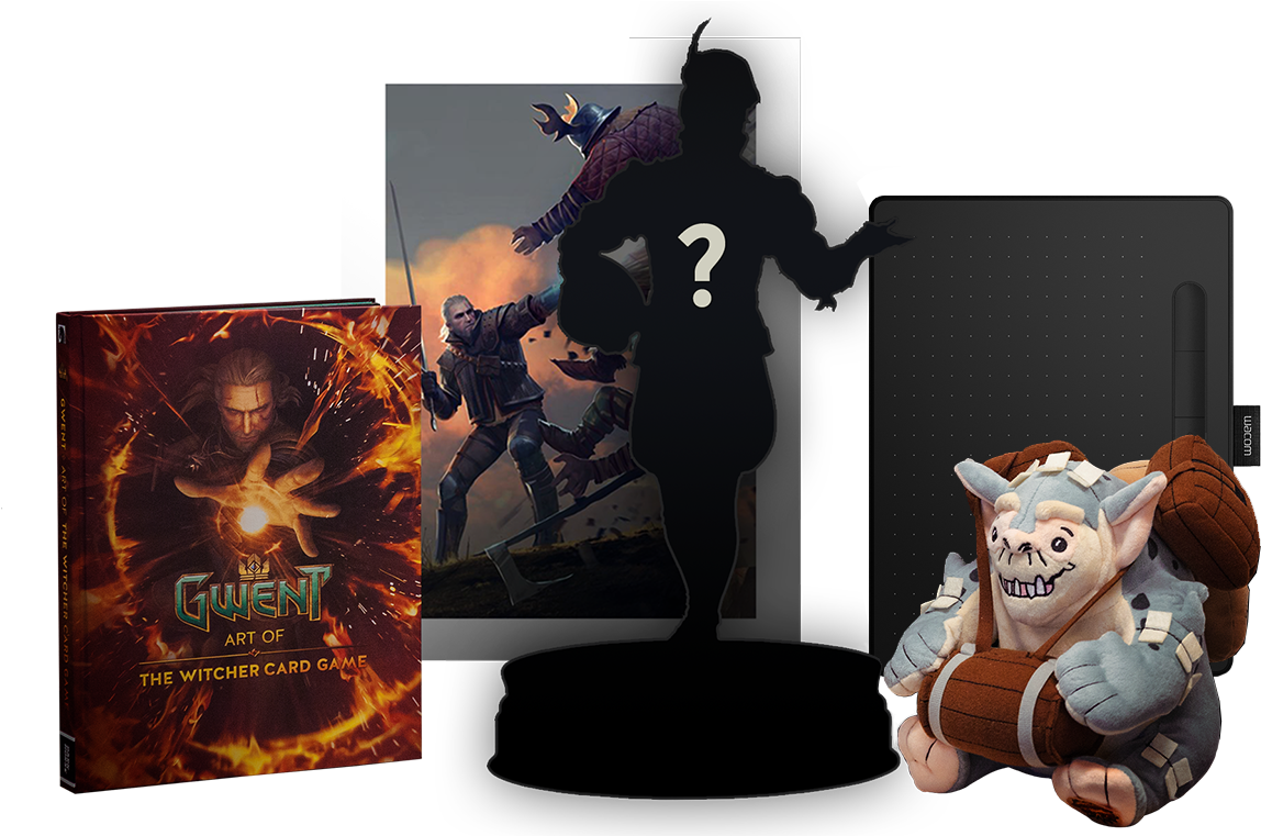 Wacom Intuos Pro M Tablet, Geralt Of Rivia Statue By - Gwent Art Of The Witcher Card Game (1920x760), Png Download