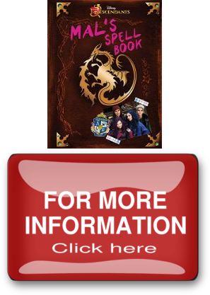 Descendants Mals Spell Book (297x417), Png Download
