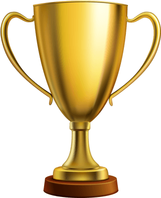 Copa De Oro Ganador - Gold Trophy Png (400x400), Png Download