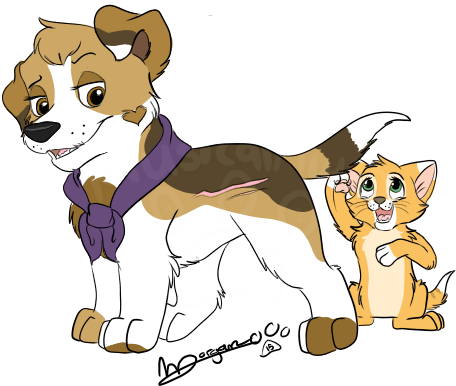 Once Upon A Time - Oliver And Company Olivia (700x500), Png Download