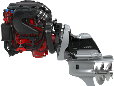 V6 280 Ox Left - Volvo Penta V6 240 (580x299), Png Download
