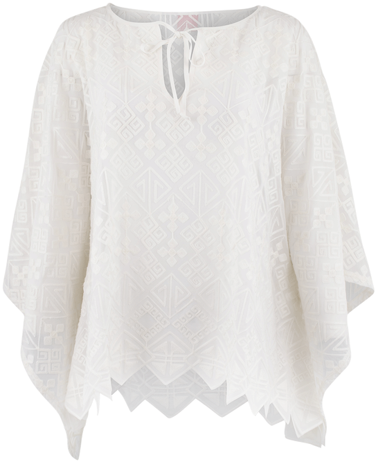 Rojas Deco Poncho - Collar (544x800), Png Download