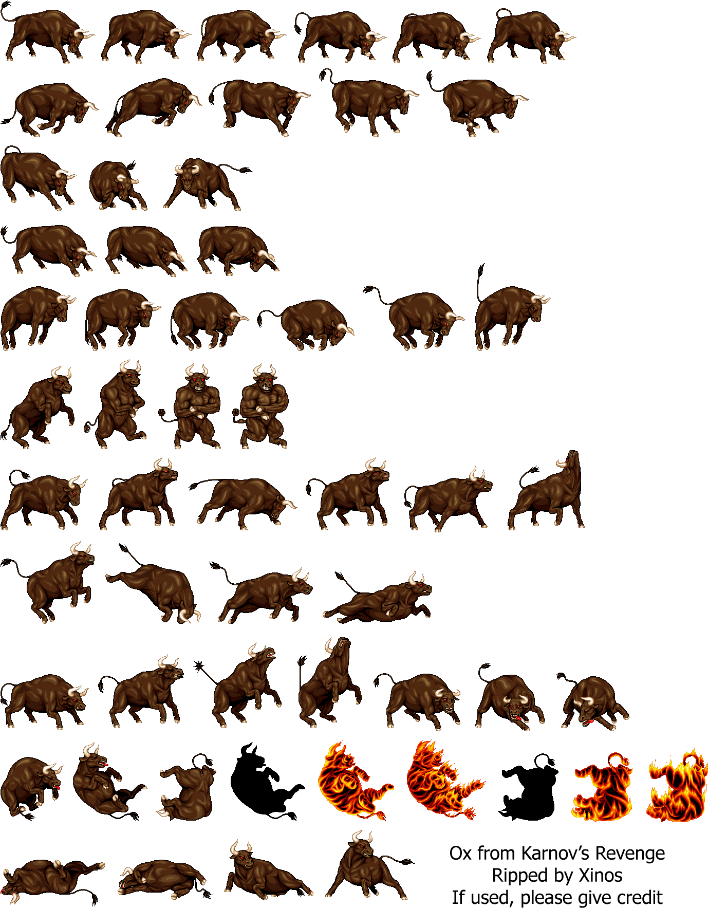 Click For Full Sized Image Ox - Ox Sprite (1377x1776), Png Download