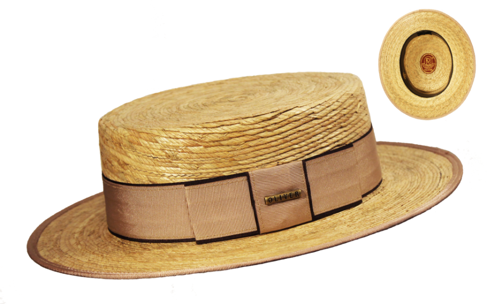 Sombrero Canotier Palma Natural Beige (960x600), Png Download