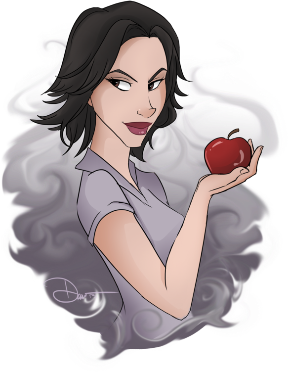 The Evil Queen By Riku - Once Upon A Time Evil Queen Fan Art (600x828), Png Download