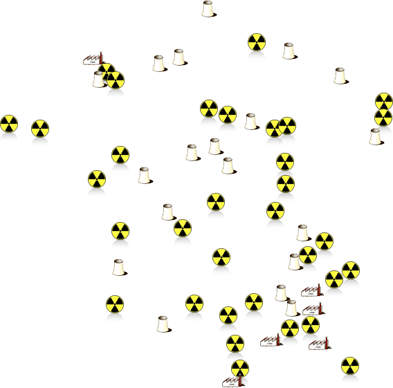 Carte Centrales Nucl - Nuclear Power (568x561), Png Download