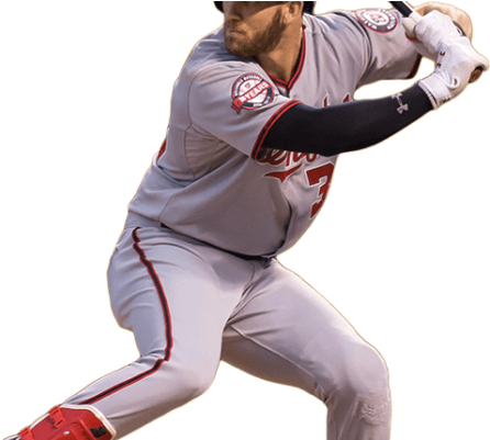 Bryce Harper Cleats Bat Glove Batting Gloves 4 - Bryce Harper Batting Png (700x400), Png Download