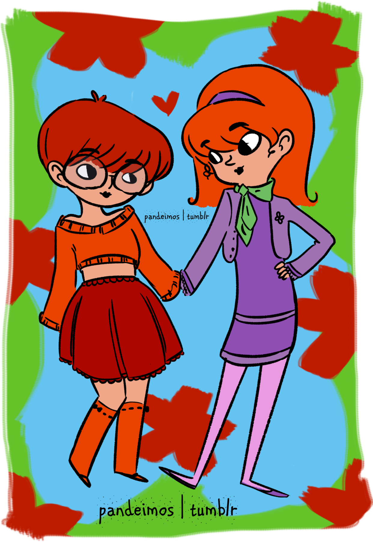 Üntitled Velma/daphne Art, Fandom - Daphne & Velma (1280x1885), Png Download