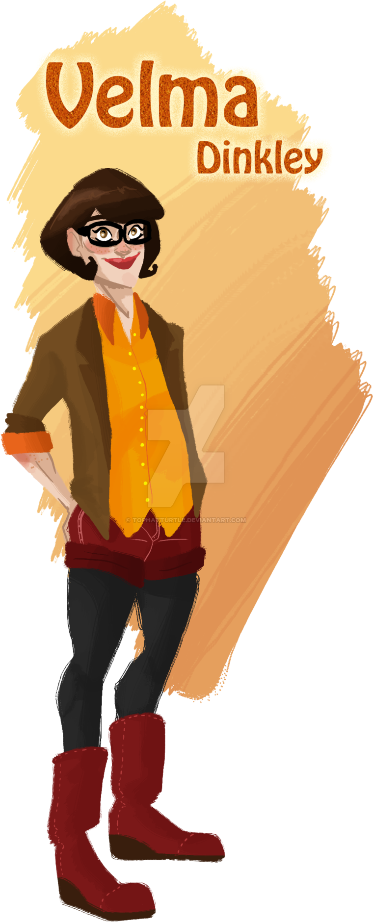 Velma Dinkley Fanart (1024x2044), Png Download