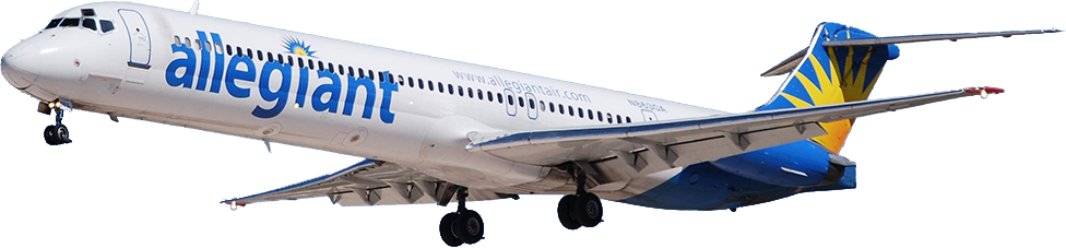 In A Commercial Flight, Normally, There's Not Much - Allegiant Airlines (976x227), Png Download