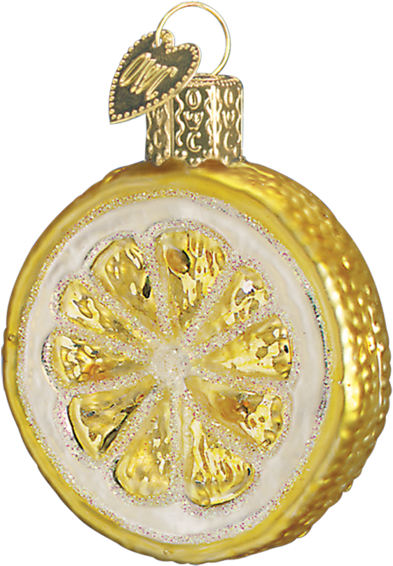 Lemon Slice Ornament - Old World Christmas Lemon Slice Ornament (1024x1024), Png Download