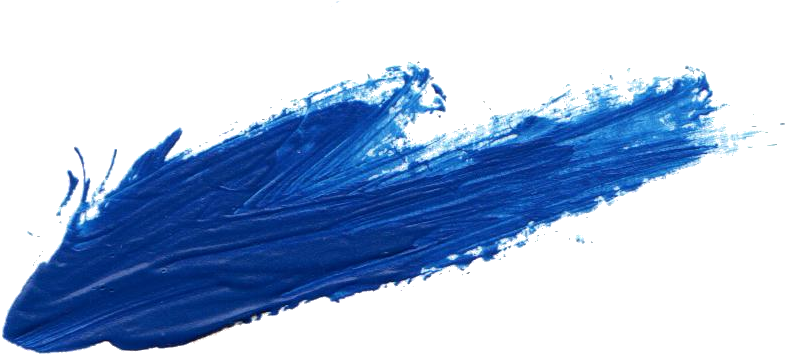 22 Blue Paint Brush Stroke - Painting (886x447), Png Download