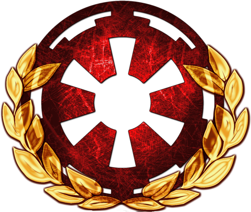 Exo Imperium - Imperial And Rebel Symbol (900x900), Png Download