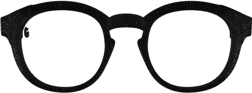605 - James Dean Glasses (1116x372), Png Download