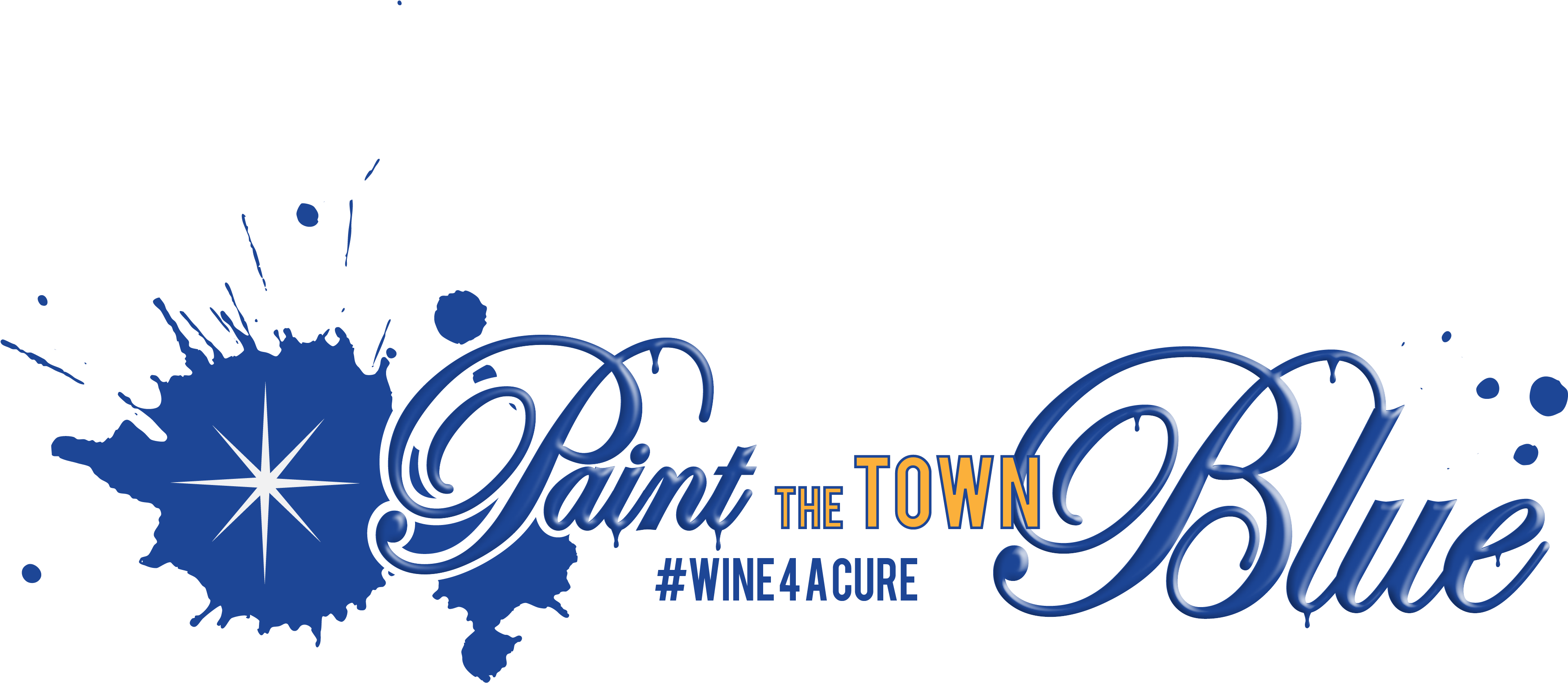 Paint The Town Blue Party - Wine (4000x2333), Png Download