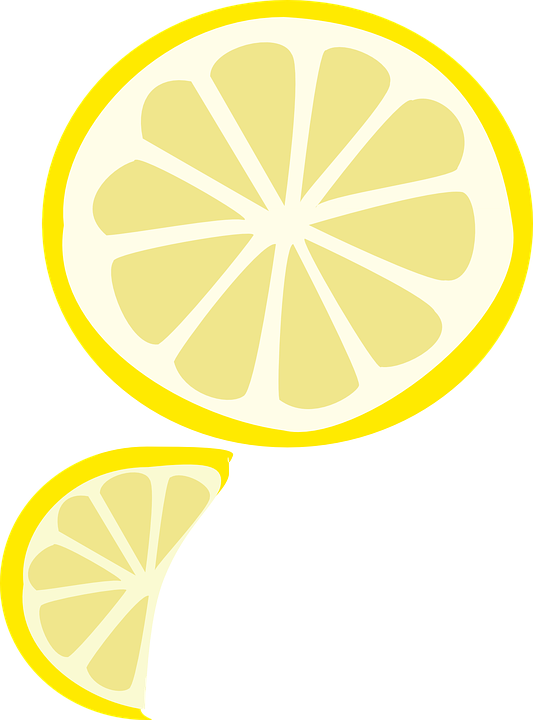Lemon Slices Clip Art At Clker - Lemon (444x599), Png Download