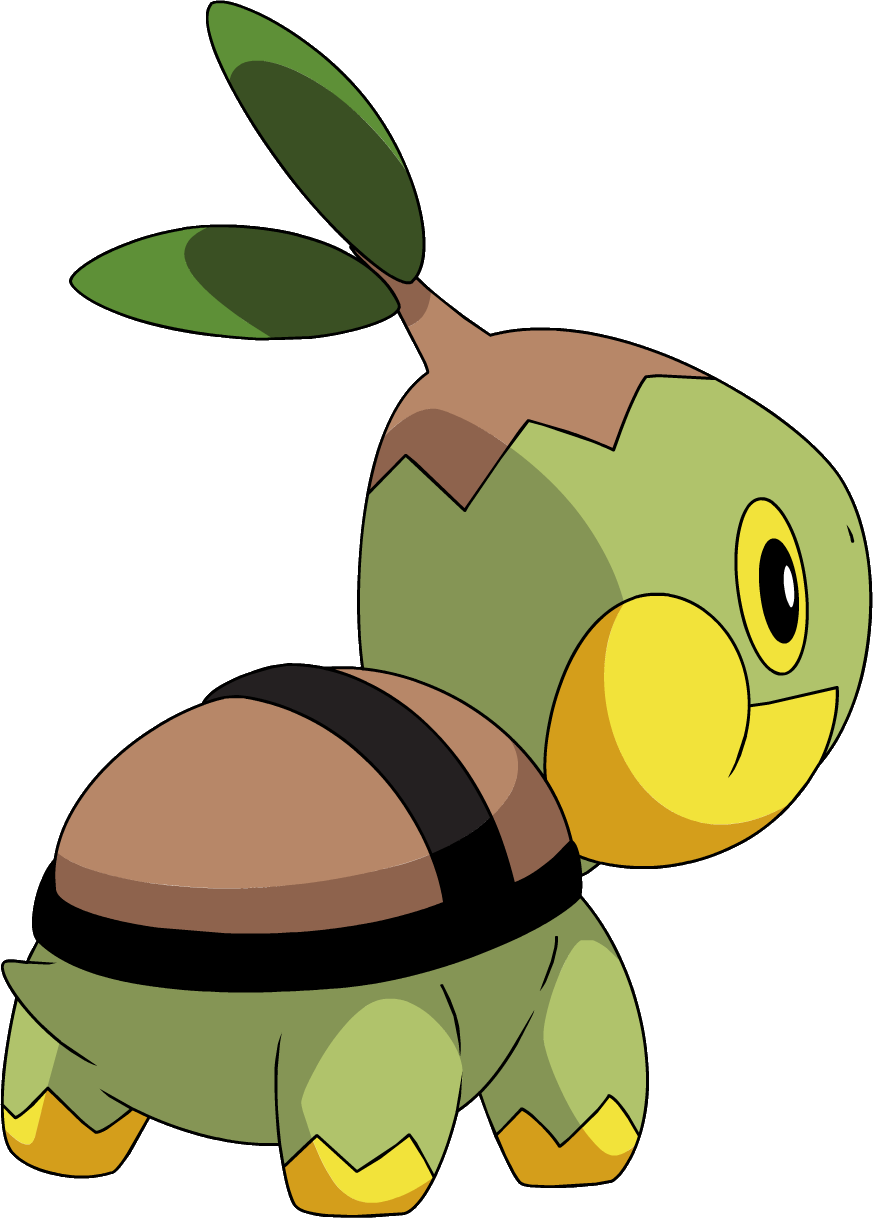 387turtwig Dp Anime 4 - Pokemon Turtwig Png (873x1218), Png Download