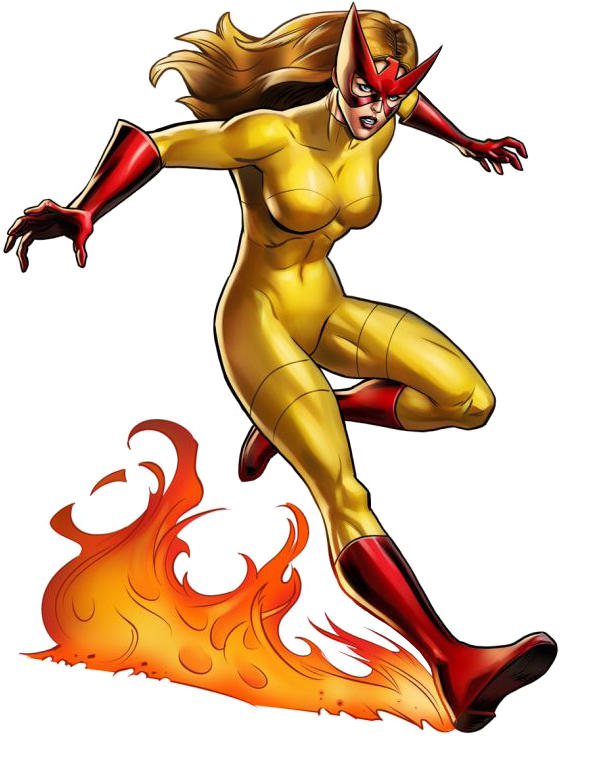 Spitfire Portrait Art - Firestar Marvel Avengers Alliance (657x850), Png Download