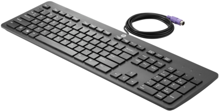 Hp Ps/2 Slim Business Keyboard - Ps 2 Keyboard (474x356), Png Download