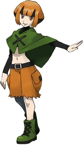 Pokemon Diamond Grass Gym Leader (288x501), Png Download