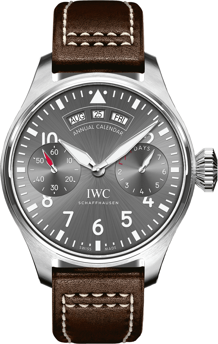 Big Pilot& - Iwc Pilot’s Watch Annual Calendar Spitfire (1000x1500), Png Download
