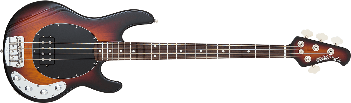 Stingray Neck Through Logo - Music Man Stingray Neck Through Vintage Sunburst (1500x550), Png Download