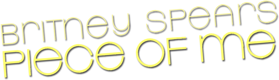 Piece Of Me Logo - Britney Piece Of Me Logo (953x297), Png Download
