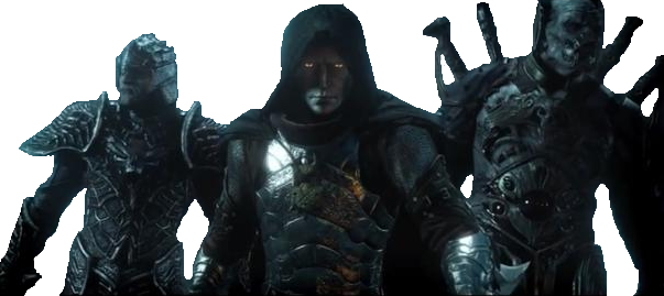 Black Captains - Shadow Of War Black Hand (603x269), Png Download