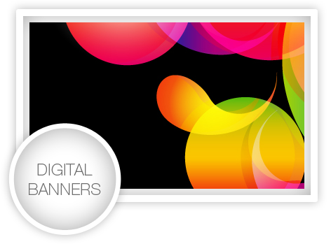 Digital Banner Design Services - Circle (472x349), Png Download