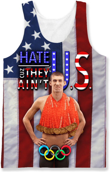 Michael Phelps - Michael Phelps - Unisex Tank / Sublimation / M (600x600), Png Download