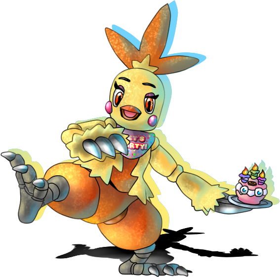 Toy Combusken - Combusken Five Nights At Pokemon (567x561), Png Download