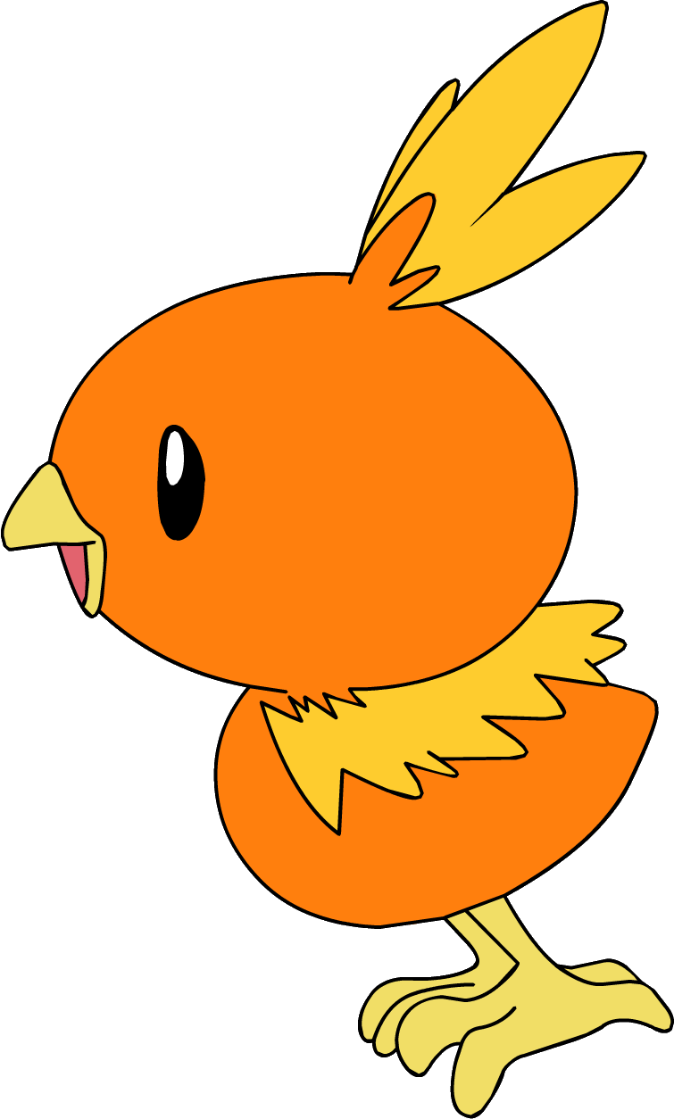 Torchic Evolution Chart - Pokemon Side View (755x1254), Png Download