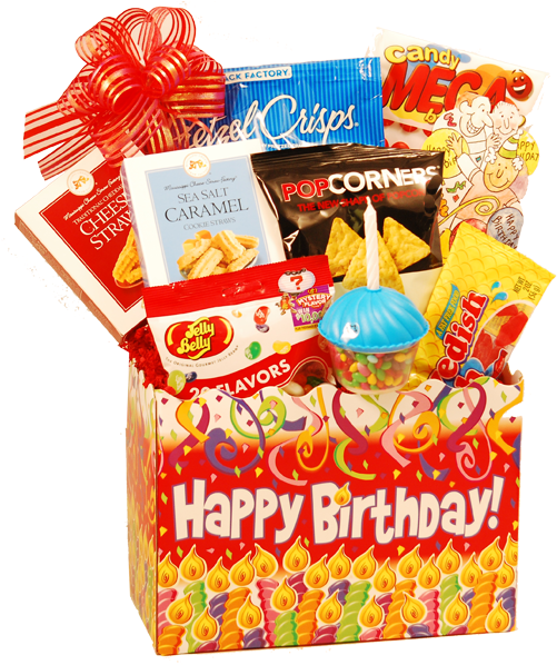 Birthday Care Package - 6 Pack Wholesale Large Birthday Candles Basket Boxes (509x600), Png Download