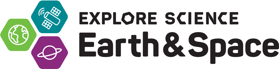 Explore Science Earth & Space Logo - Explore Science Earth And Space (1200x347), Png Download