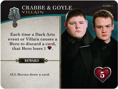 Starting With Game 1, Each Game Adventure Will Introduce - Crabbe And Goyle (800x361), Png Download