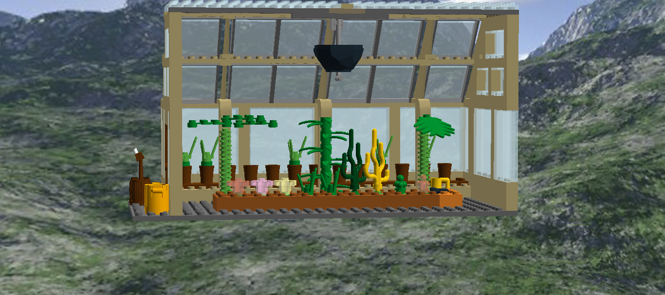 Hogwarts - Greenhouse - Lego (1366x606), Png Download