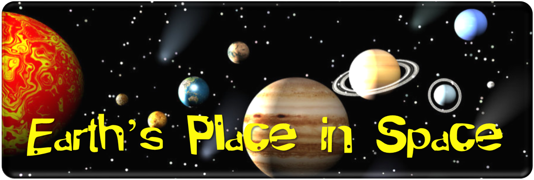 Earth's Place In Space (1100x410), Png Download