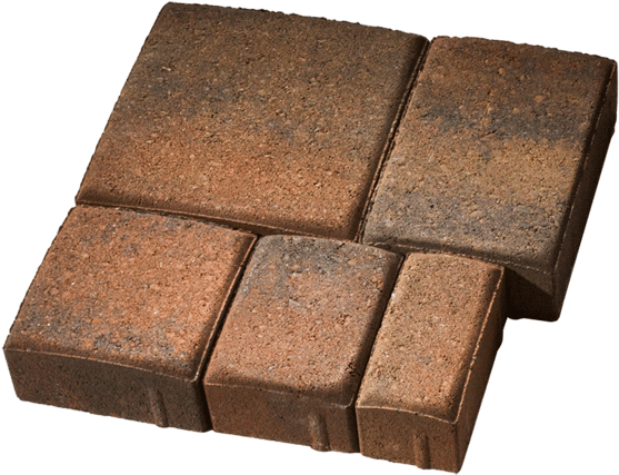 Standard Pavers Come In Five Sizes That Fit Together - Pavers Of 5 Sizes (686x528), Png Download