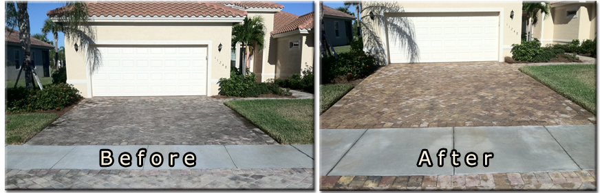 Concrete And Brick Pavers Can Play A Significant Role - Paver Driveway Before After (872x281), Png Download