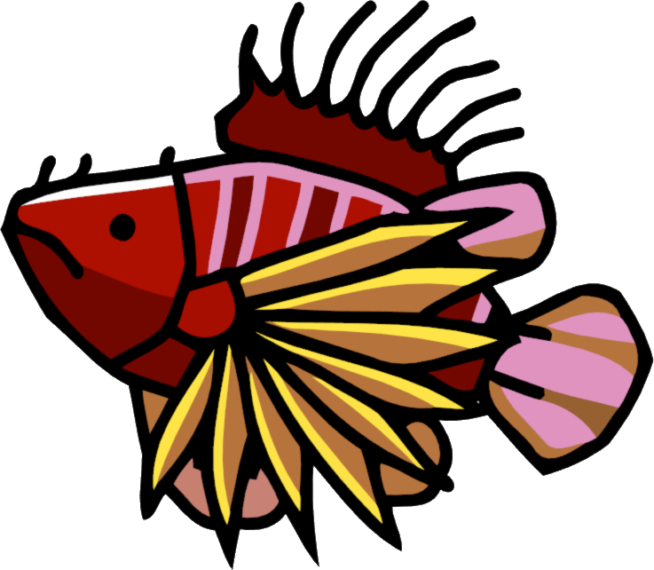 Lion Fish - Scorpion Scribblenauts (737x642), Png Download