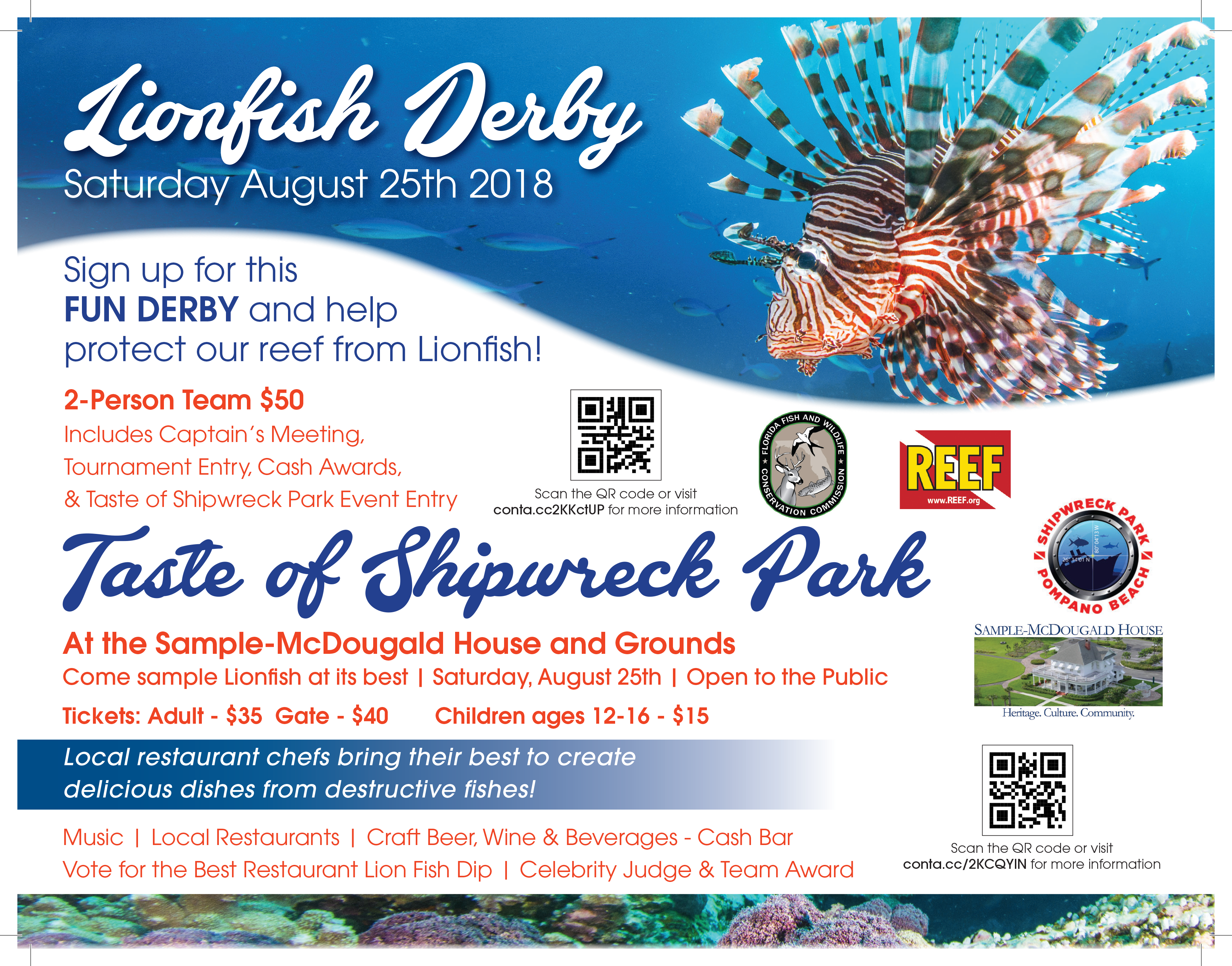 1st Annual Pompano Lionfish - Online Advertising (3473x2723), Png Download