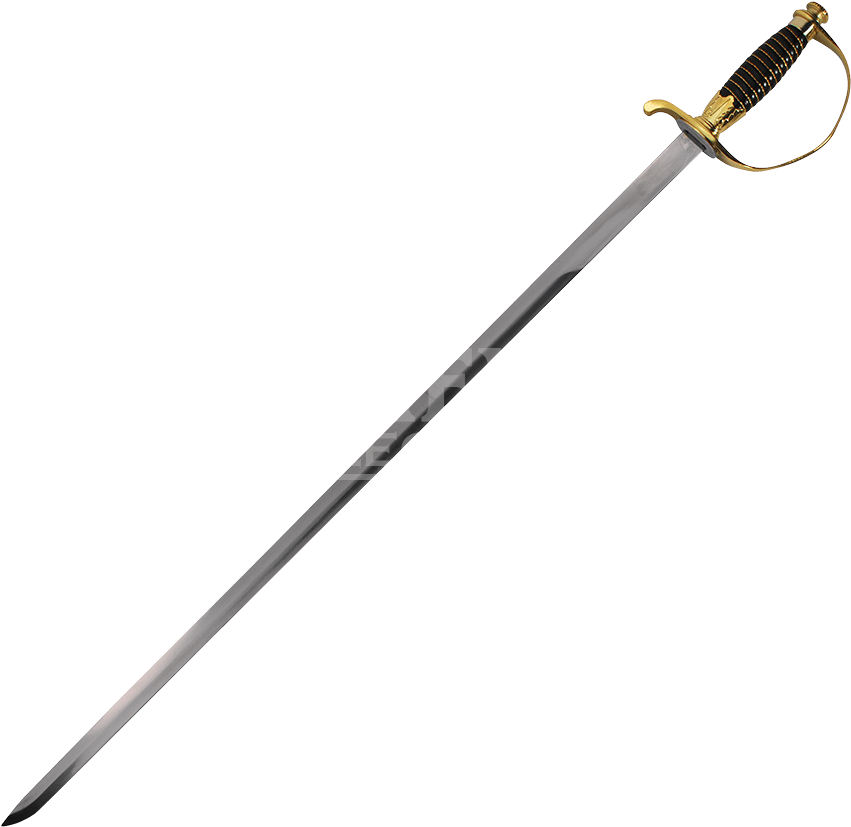 Gold Fantasy Cavalry Sword (850x850), Png Download
