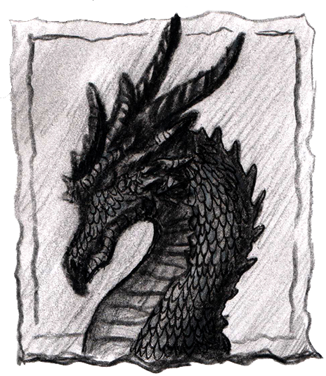 Blanco Y Negro Dragons (464x536), Png Download