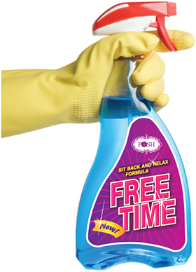 Posh Maid Service - Free Time Cleaner (321x440), Png Download