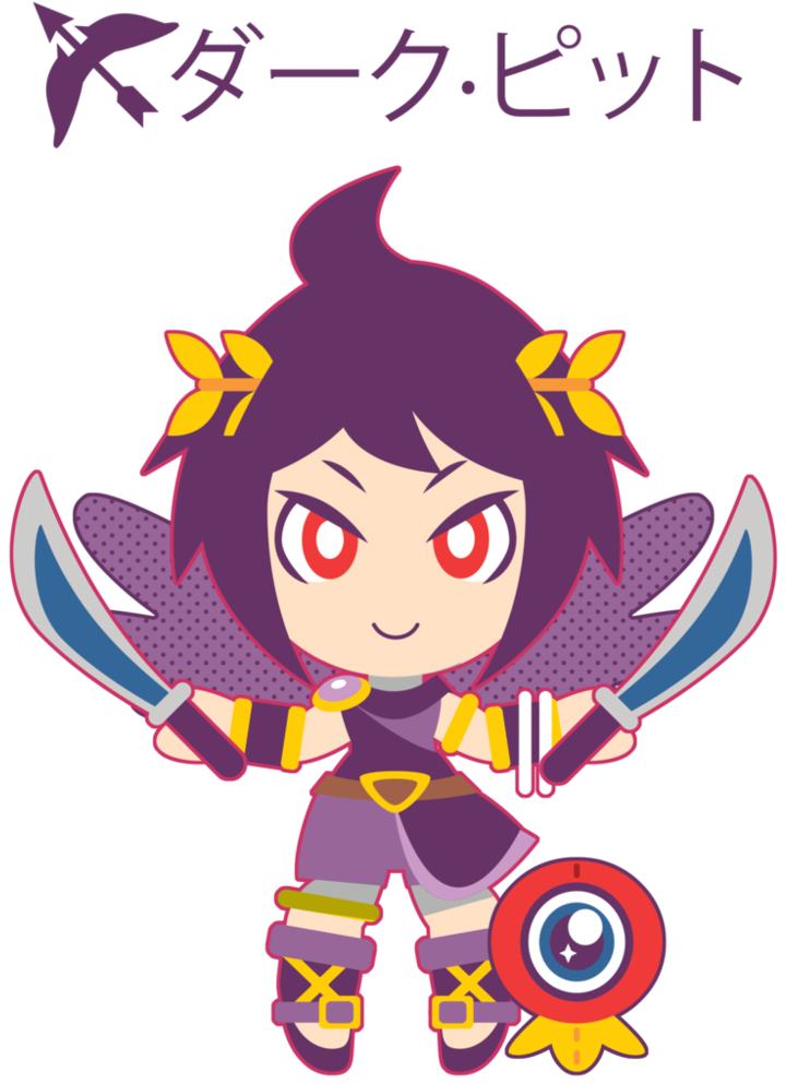 Chibi Dark Pit By Itachi-roxas On Deviantart - Dark Pit Art Chibi (781x1022), Png Download