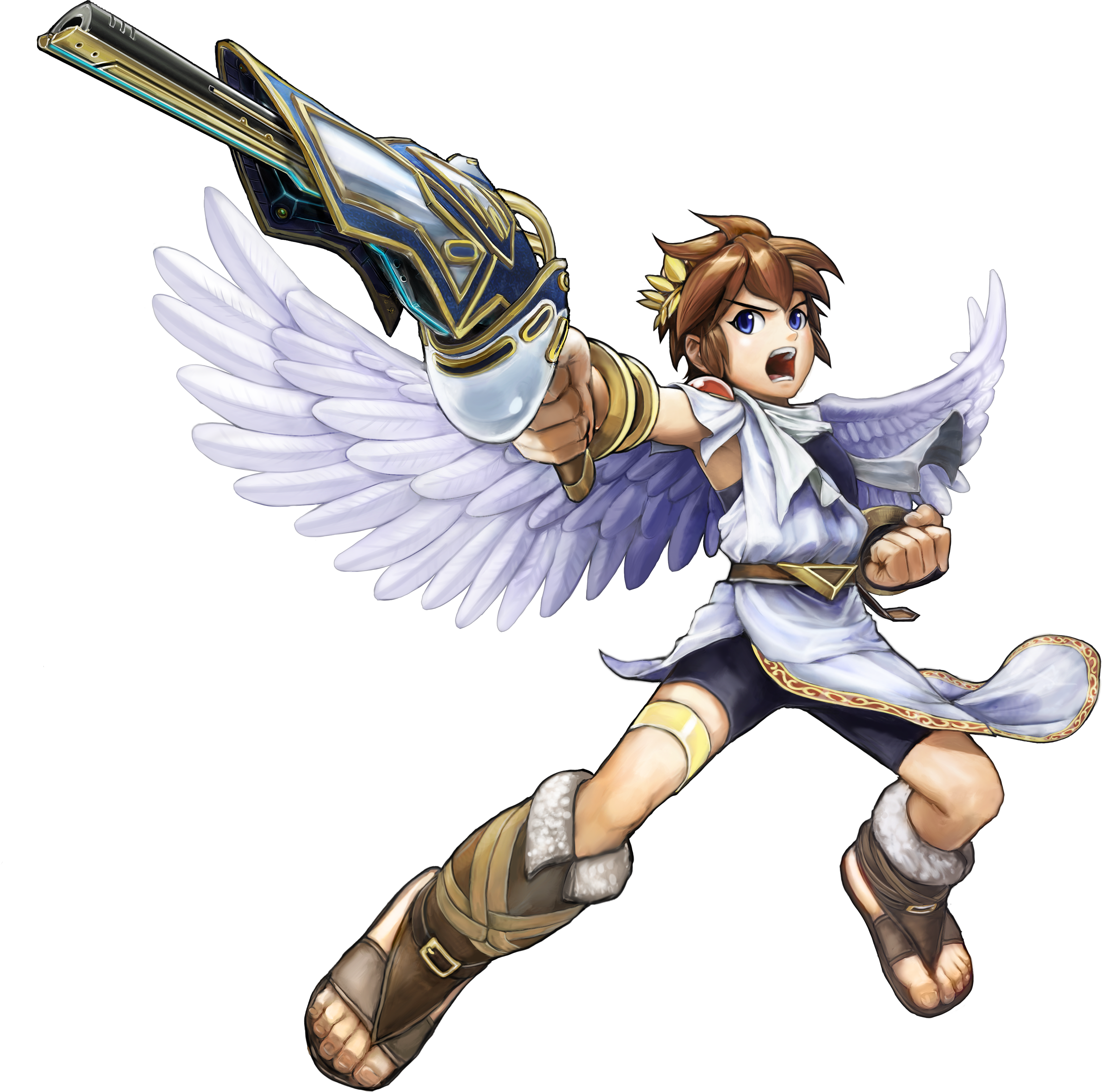 Kid Icarus Uprising Artwork (3484x3452), Png Download