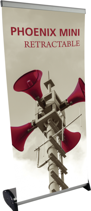 Breeze Retractable Tabletop Banner Stand (700x700), Png Download